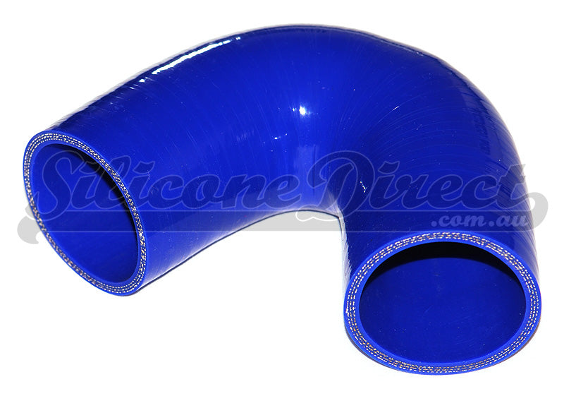 35mm ID (1.375") 135 Degree Elbow Silicone Hose - Black/Blue