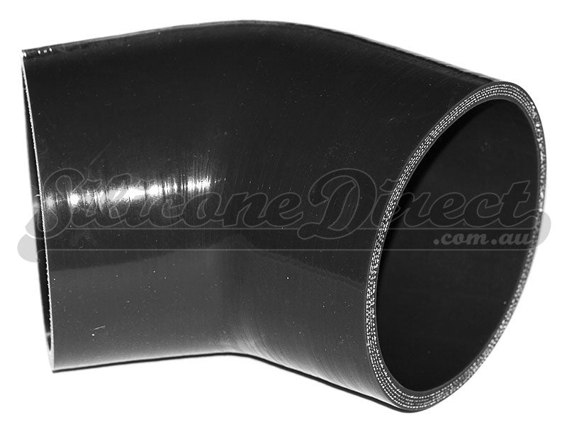 102mm ID (4") 45 Degree Elbow Silicone Hose - Black/Blue