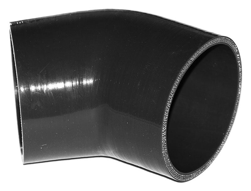 102mm ID (4") 45 Degree Elbow Silicone Hose - Black/Blue