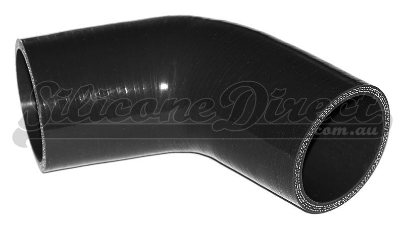 45mm ID (1.75") 45 Degree Elbow Silicone Hose - Black/Blue