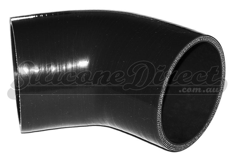 83mm ID (3.25") 45 Degree Elbow Silicone Hose - Black/Blue