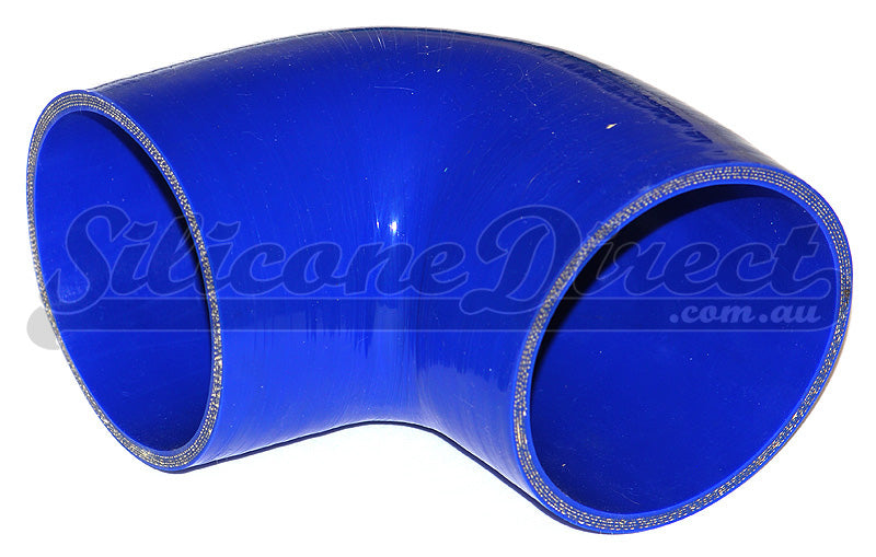 102mm ID (4") 90 Degree Elbow Silicone Hose - Black/Blue