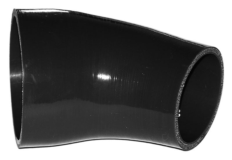 89mm to 63mm ID (3.5-2.5") 45 Degree Elbow Reducer Silicone Hose - Black/Blue