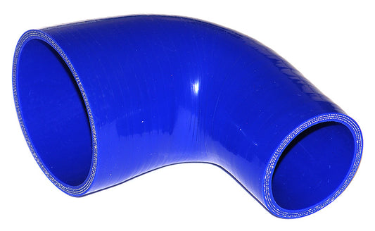 76mm to 51mm ID (3-2") 90 Degree Elbow Reducer Silicone Hose - Black/Blue