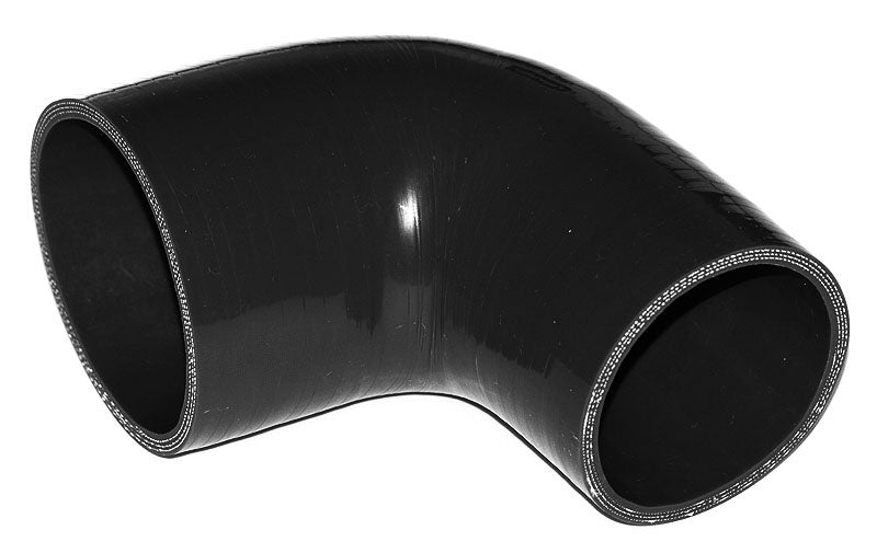 76mm to 63mm ID (3-2.5") 90 Degree Elbow Reducer Silicone Hose - Black/Blue