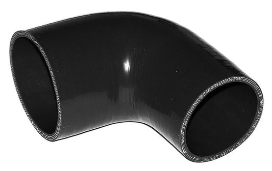 70mm to 57mm ID (2.75-2.25") 90 Degree Elbow Reducer Silicone Hose - Black/Blue
