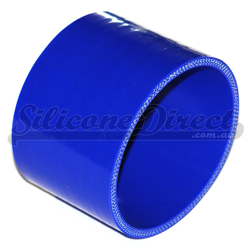 114mm ID (4.5") Straight Joiner Silicone Hose - Black/Blue