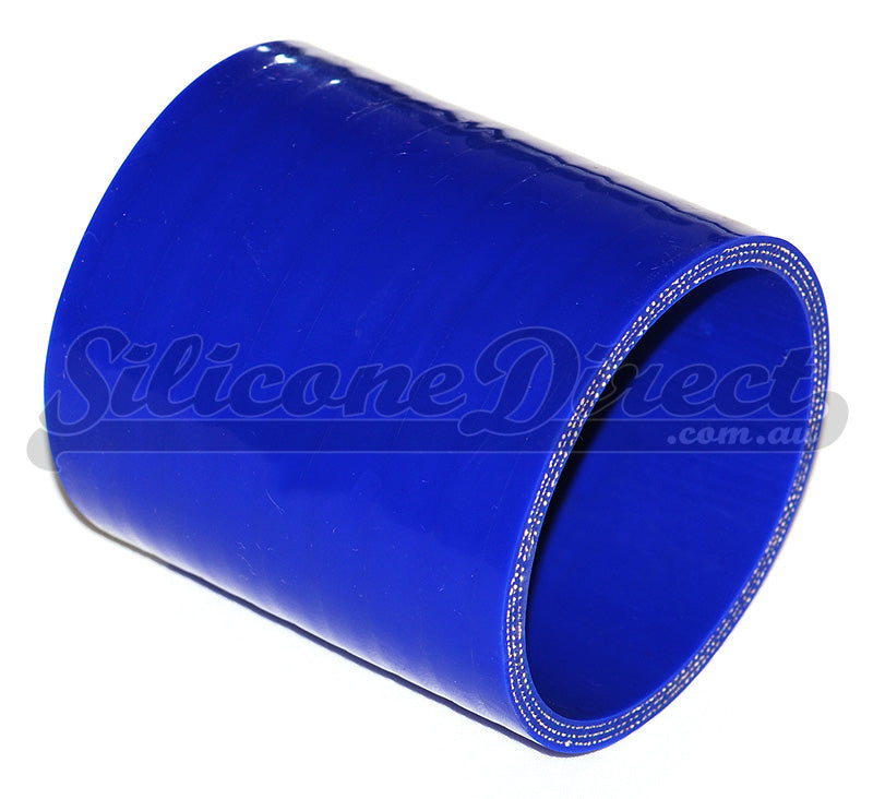 63mm ID (2.5") Straight Joiner Silicone Hose - Black/Blue