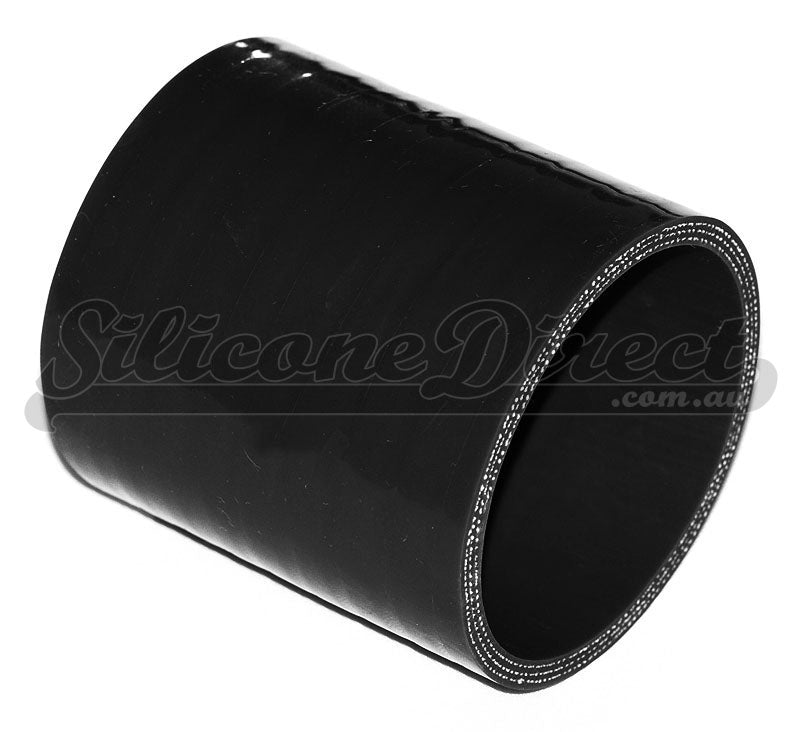 63mm ID (2.5") Straight Joiner Silicone Hose - Black/Blue
