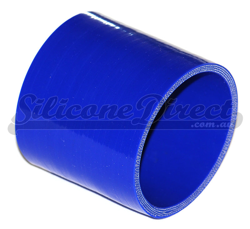 80mm ID (3.15") Straight Joiner Silicone Hose - Black/Blue
