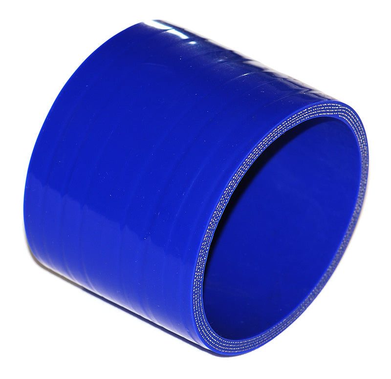 83mm ID (3.25") Straight Joiner Silicone Hose - Black/Blue
