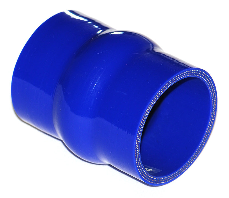 51mm ID (2") Straight Humped Joiner Silicone Hose - Black/Blue