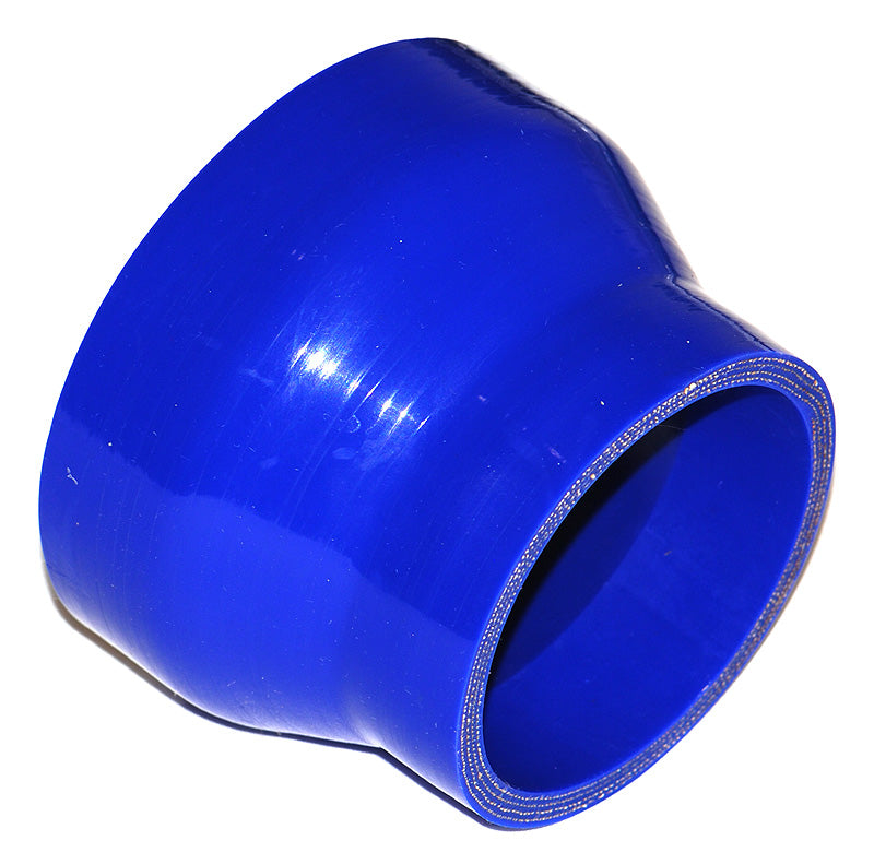 127mm to 89mm ID (5-3.5") Straight Reducer Silicone Hose - Black/Blue