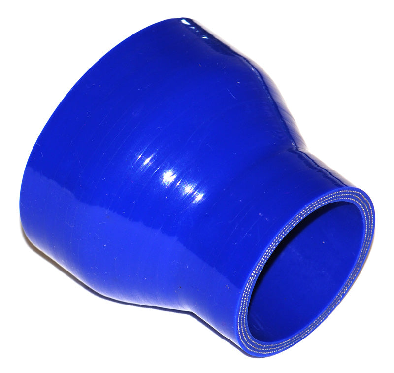 102mm to 51mm ID (4-2") Straight Reducer Silicone Hose - Black/Blue