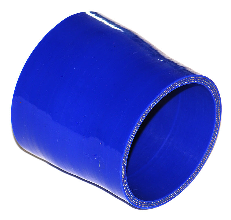 83mm to 76mm ID (3.25-3") Straight Reducer Silicone Hose - Black/Blue