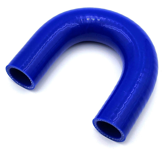 25mm ID (1") 180 Degree Elbow Silicone Hose - Black/Blue