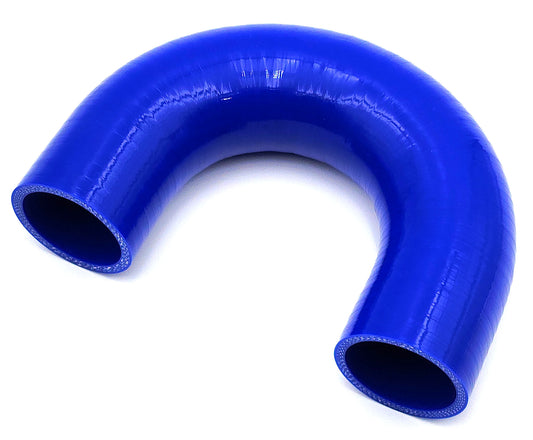 51mm ID (2") 180 Degree Elbow Silicone Hose - Black/Blue