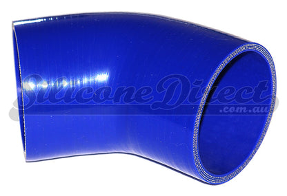76mm ID (3") 45 Degree Elbow Silicone Hose - Black/Blue