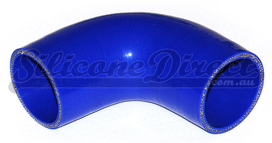 25mm ID (1") 90 Degree Elbow Silicone Hose - Black/Blue