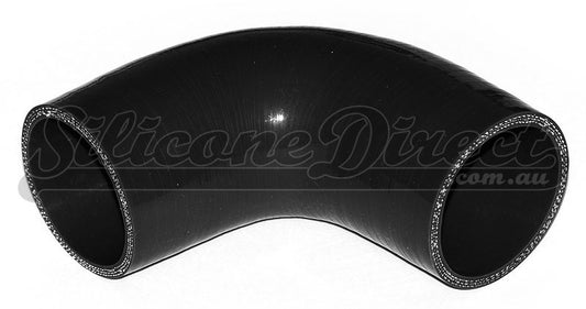 25mm ID (1") 90 Degree Elbow Silicone Hose - Black/Blue