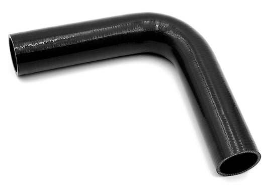 51mm ID (2") 90 Degree Long Leg Elbow Silicone Hose - Black/Blue