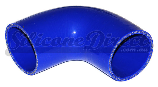 63mm ID (2.5") 90 Degree Elbow Silicone Hose - Black/Blue