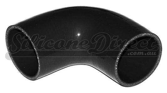 63mm ID (2.5") 90 Degree Elbow Silicone Hose - Black/Blue