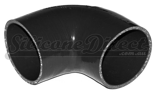 89mm ID (3.5") 90 Degree Elbow Silicone Hose - Black/Blue