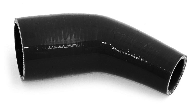 51mm to 25mm ID (2-1") 45 Degree Elbow Reducer Silicone Hose - Black/Blue