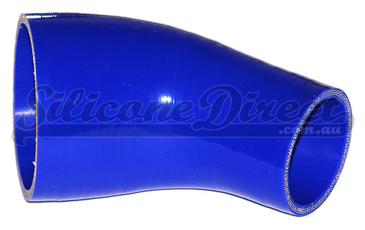 76mm to 51mm ID (3-2") 45 Degree Elbow Reducer Silicone Hose - Black/Blue