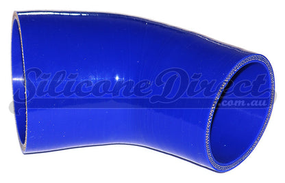 76mm to 70mm ID (3-2.75") 45 Degree Elbow Reducer Silicone Hose - Black/Blue