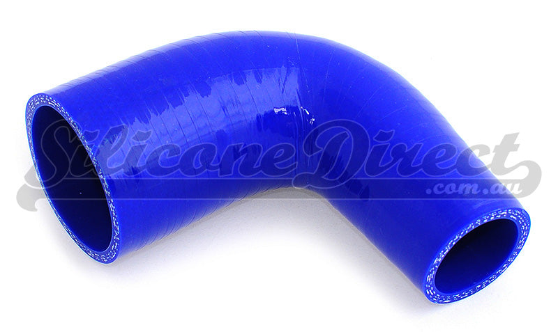 51mm to 45mm ID (2-1.75") 90 Degree Elbow Reducer Silicone Hose - Black/Blue