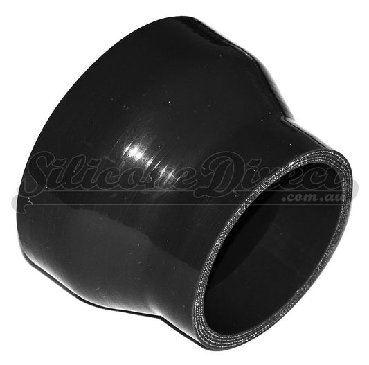 89mm to 63mm ID (3.5-2.5") Straight Reducer Silicone Hose - Black/Blue