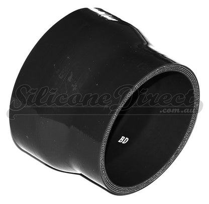 89mm to 83mm ID (3.5-3.25") Straight Reducer Silicone Hose - Black/Blue