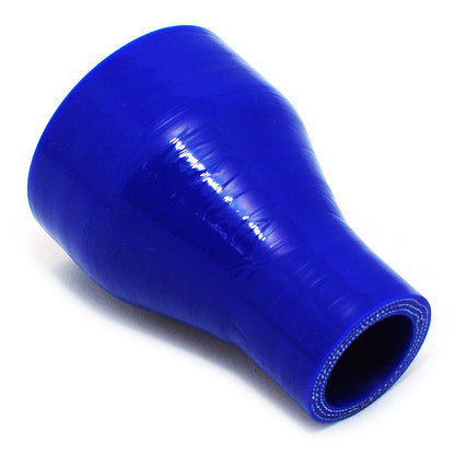 38mm to 19mm ID (1.5-3/4") Straight Reducer Silicone Hose - Black/Blue