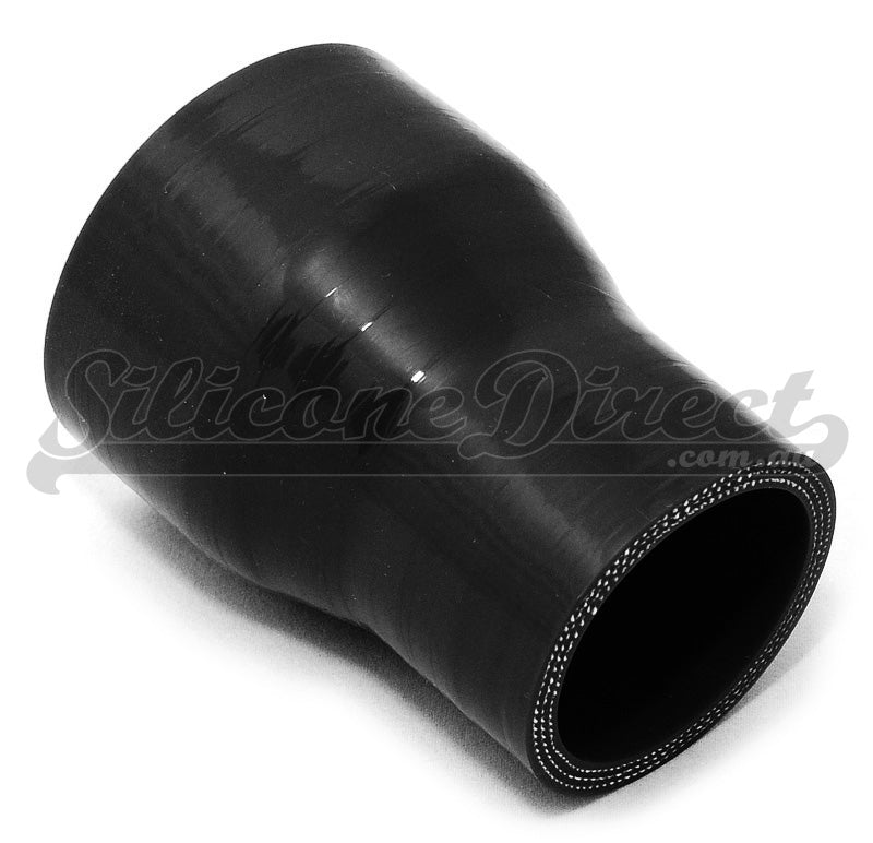 25mm to 19mm ID (1-3/4") Straight Reducer Silicone Hose - Black/Blue
