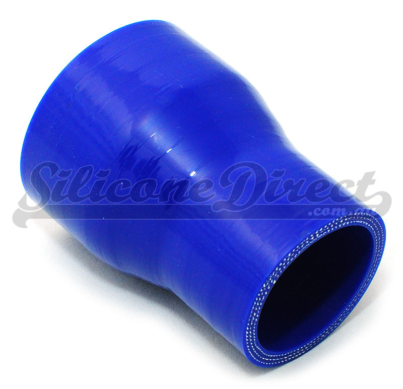25mm to 19mm ID (1-3/4") Straight Reducer Silicone Hose - Black/Blue