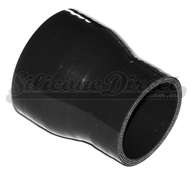 63mm to 45mm ID (2.5-1.75") Straight Reducer Silicone Hose - Black/Blue