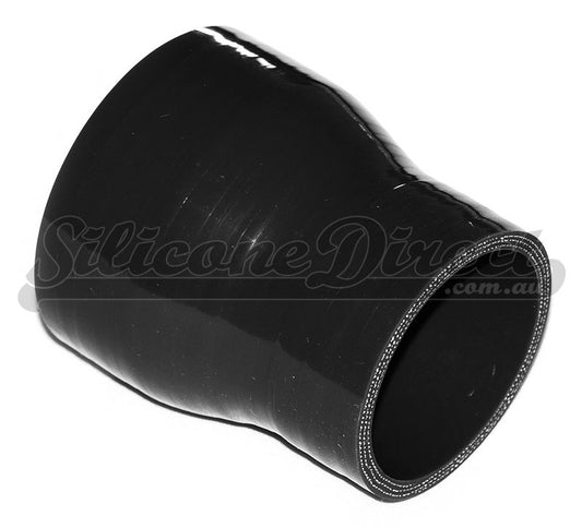 63mm to 45mm ID (2.5-1.75") Straight Reducer Silicone Hose - Black/Blue