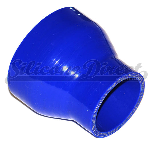 70mm to 51mm ID (2.75-2") Straight Reducer Silicone Hose - Black/Blue