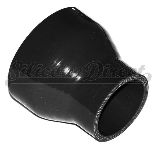 70mm to 51mm ID (2.75-2") Straight Reducer Silicone Hose - Black/Blue