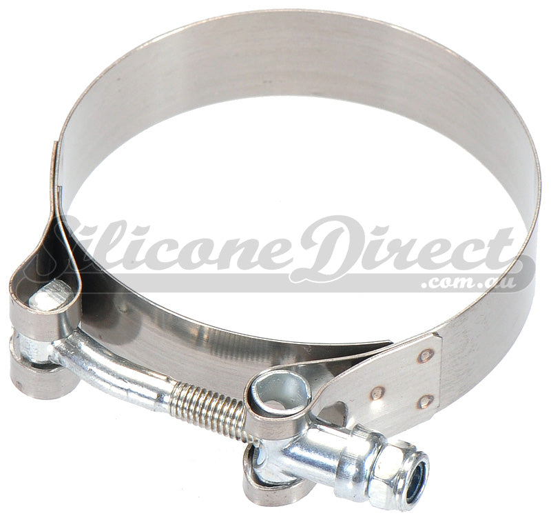 63mm / 2.5" Stainless T-Bolt Silicone Hose Clamp (67-75mm OD Range)